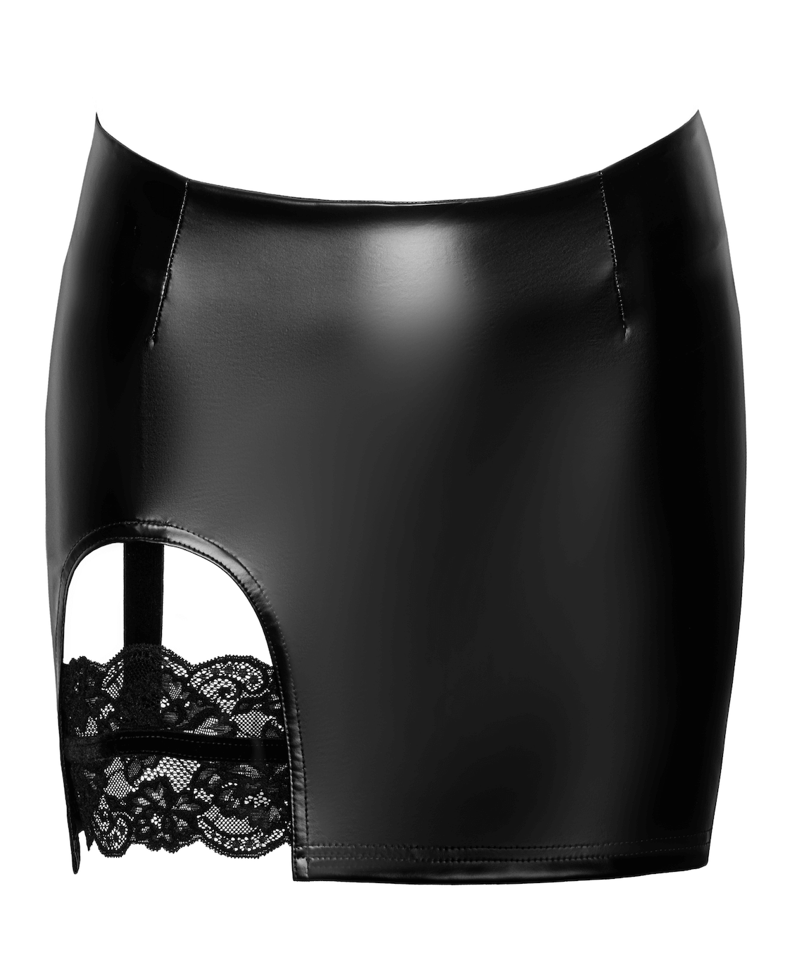 Velvetine Minirock - Noir Handmade - Hinreissend