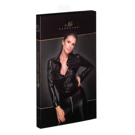 Wetlook Bluse F227 – Noir Handmade - Hinreissend
