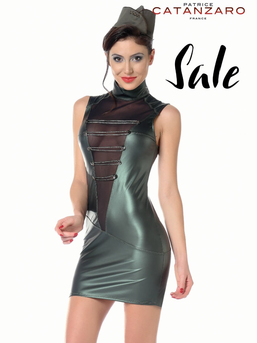 Wetlook Kleid UZI - Hinreissend