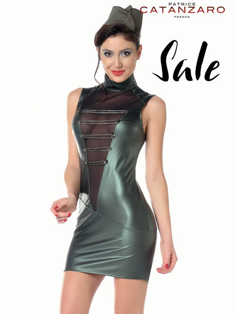 Wetlook Kleid UZI - Hinreissend