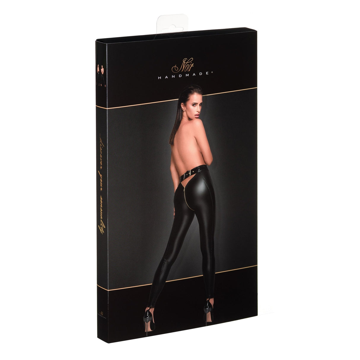 Wetlook Leggins F217 - Noir Handmade - Hinreissend