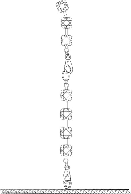 Wetlook Minikleid "Mirage" mit Schmuck Strass Kette von Noir Handmade - Hinreissend