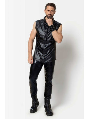 Chuck Wetlook Shirt ärmellos Schwarz Herren Styling – Patrice Catanzaro
