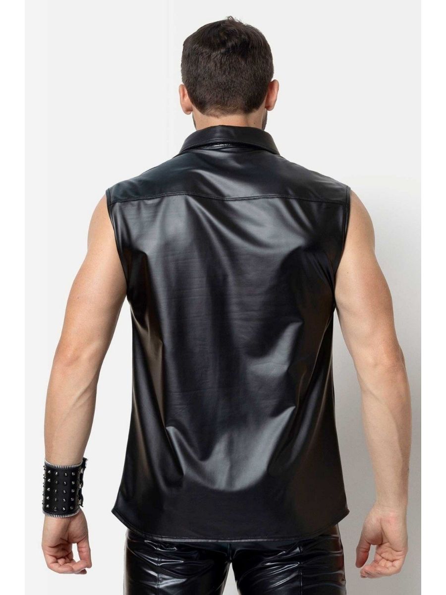 Chuck Wetlook Shirt ärmellos Schwarz Herren Rückenansicht – Patrice Catanzaro
