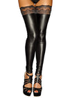Wetlook Strümpfe - F135 Noir Handmade - Hinreissend