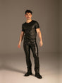 Wetlook T-Shirt Schwarz Herren von vorne – KYNX