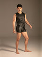 Wetlook Tank Top Schwarz Herren von vorne – KYNX